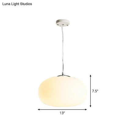 Modern chrome and opal glass pendant light kitchen island ceiling lamp