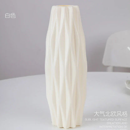 DecorBites™ Stylish Nordic Plastic Flower Vase, Home Decor