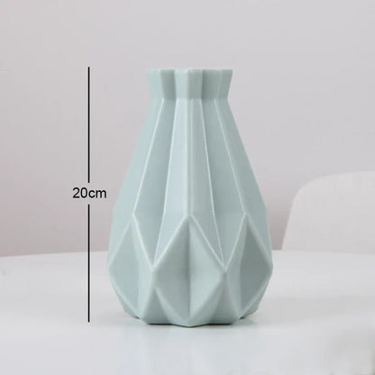 DecorBites™ Stylish Nordic Plastic Flower Vase, Home Decor
