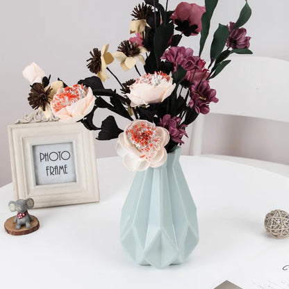 DecorBites™ Stylish Nordic Plastic Flower Vase, Home Decor