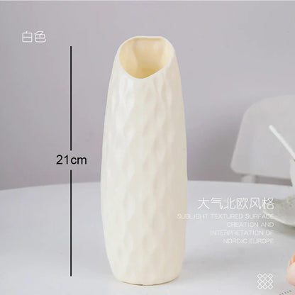 DecorBites™ Stylish Nordic Plastic Flower Vase, Home Decor