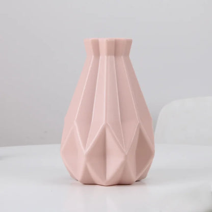 DecorBites™ Stylish Nordic Plastic Flower Vase, Home Decor