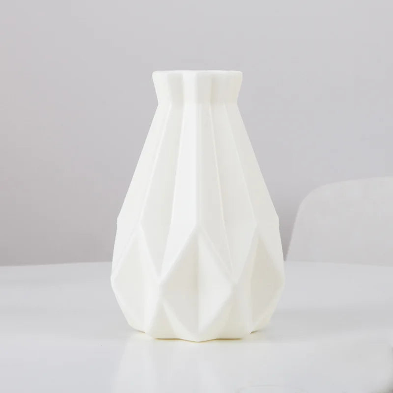 DecorBites™ Stylish Nordic Plastic Flower Vase, Home Decor