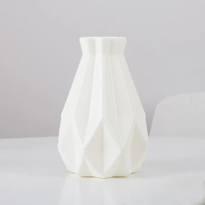 DecorBites™ Stylish Nordic Plastic Flower Vase, Home Decor
