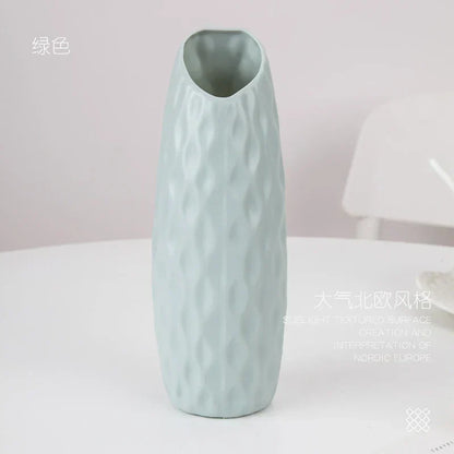 DecorBites™ Stylish Nordic Plastic Flower Vase, Home Decor