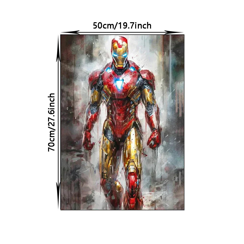 DecorBites™ Superhero Canvas Wall Art - Marvel Movie Characters