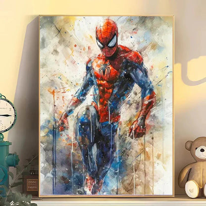 DecorBites™ Superhero Canvas Wall Art - Marvel Movie Characters