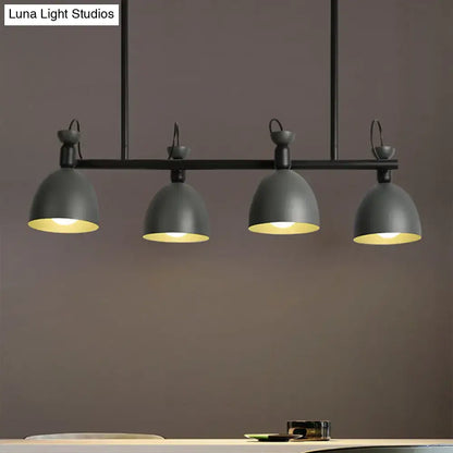 Modern mint green 4-light pendant – dining room 110v-120v light