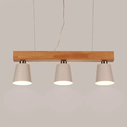 Modern wood and black 3 light dining room pendant e26 e27 base