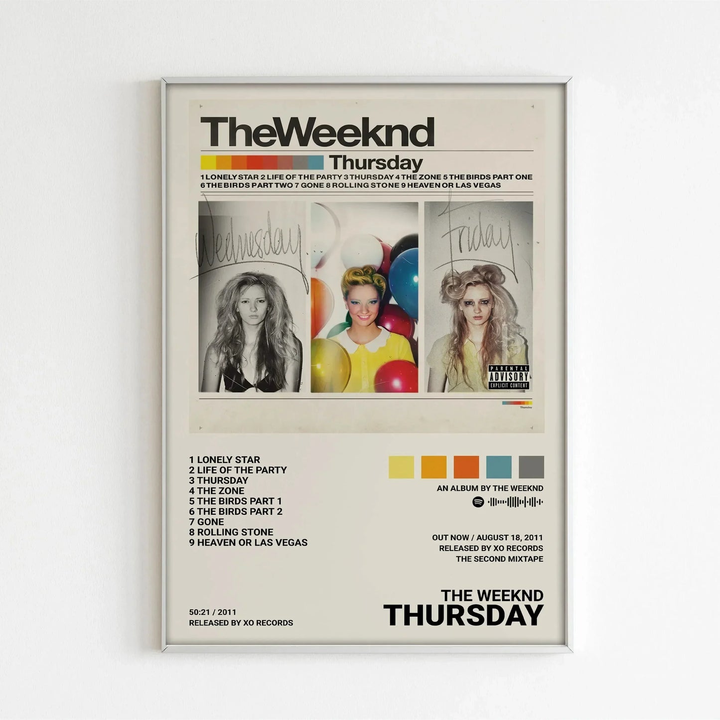 DecorBites™ The Weeknd Music Album Posters for Home Decor