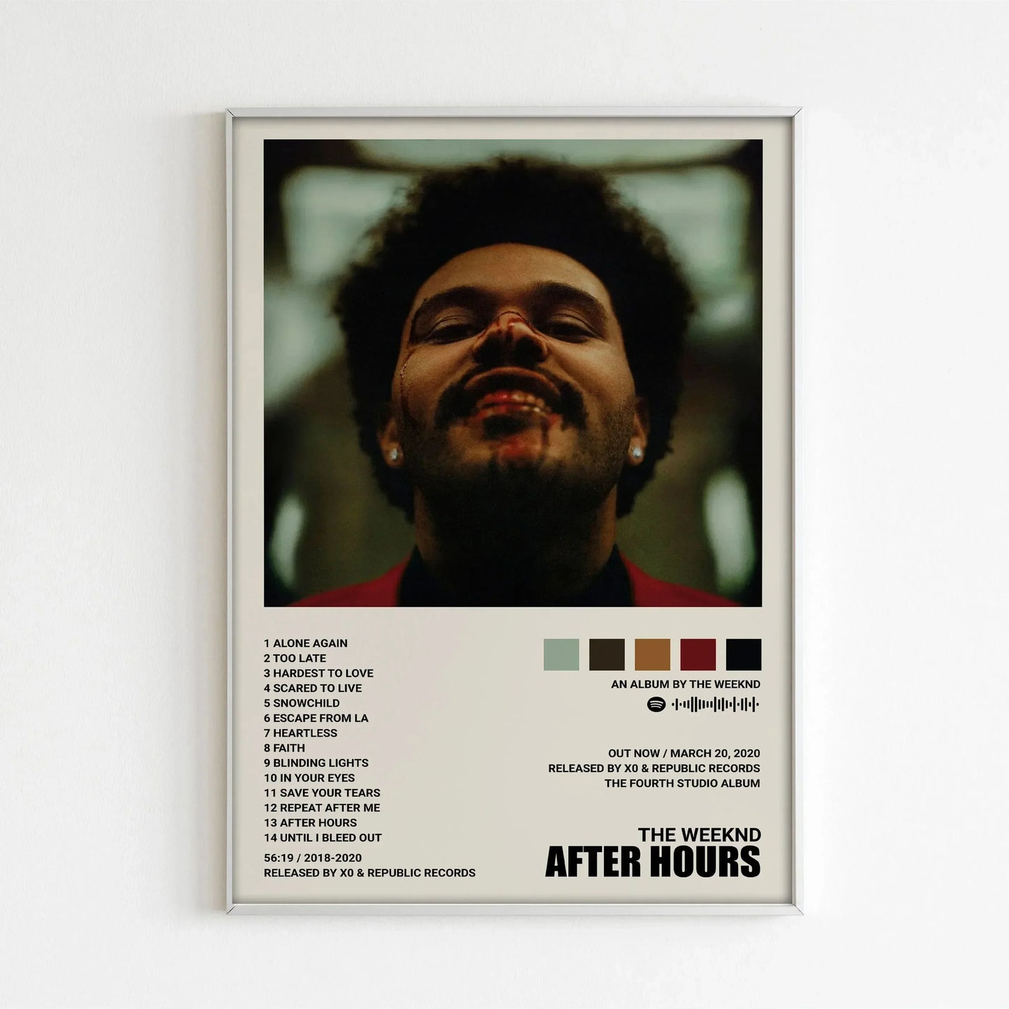 DecorBites™ The Weeknd Music Album Posters for Home Decor