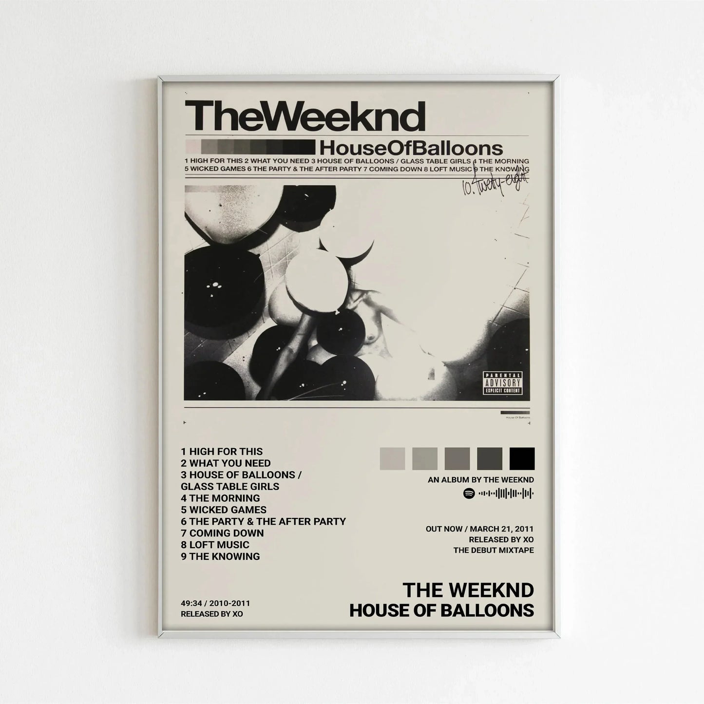 DecorBites™ The Weeknd Music Album Posters for Home Decor