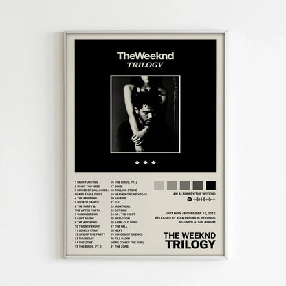 DecorBites™ The Weeknd Music Album Posters for Home Decor