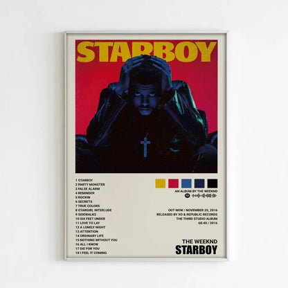 Minimalist the weeknd music album posters bedroom home decor