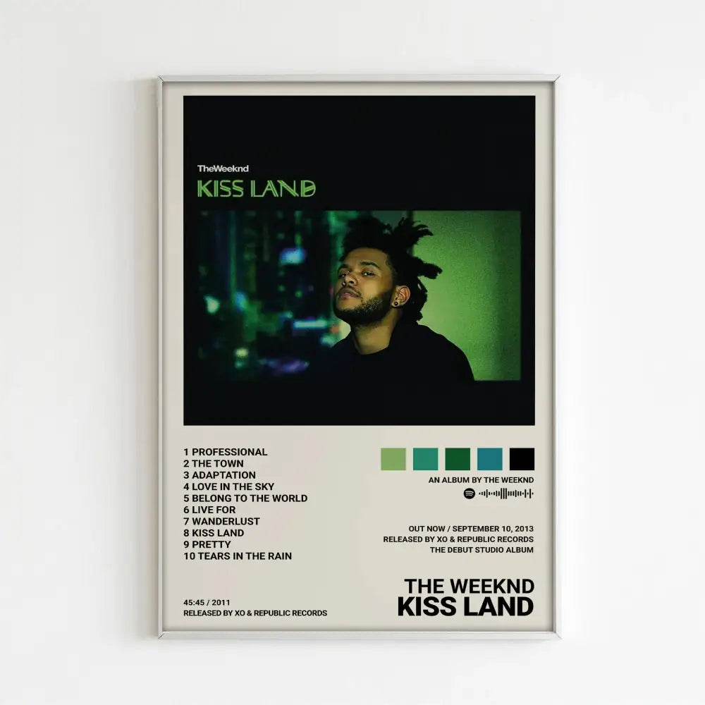 Minimalist the weeknd music album posters bedroom home decor