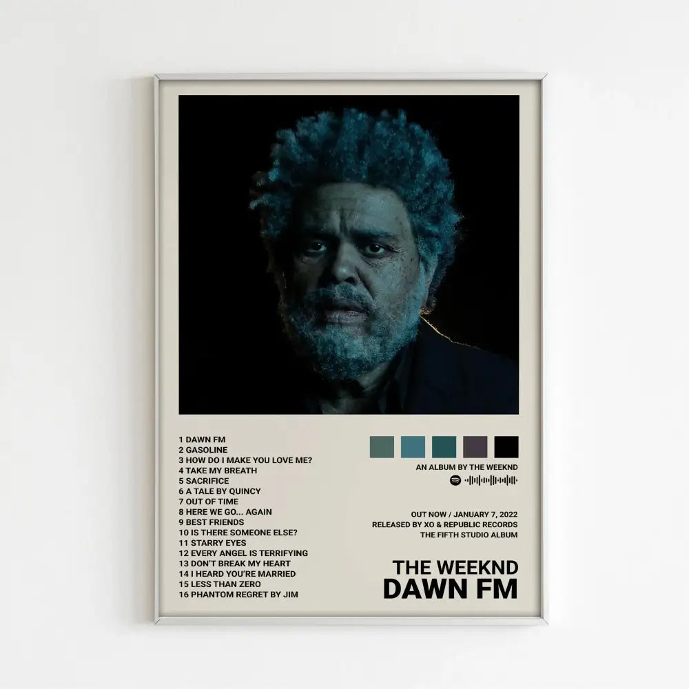 Minimalist the weeknd music album posters bedroom home decor