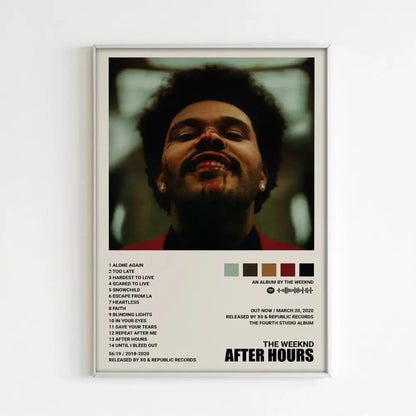 Minimalist the weeknd music album posters bedroom home decor