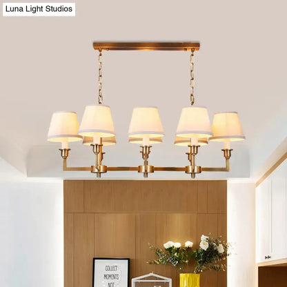 Traditional gold conic island ceiling light living room chandelier
