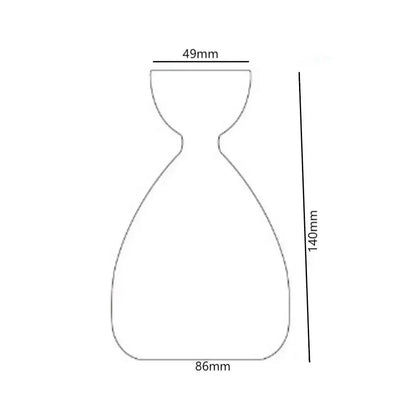 Clear glass avocado seed starter trio kitchen grow vases