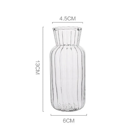 DecorBites™ Transparent Nordic Vase for Plants and Flowers