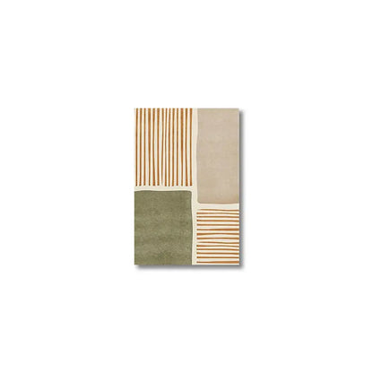 Modern earthy tropical leaves abstract canvas set living room art