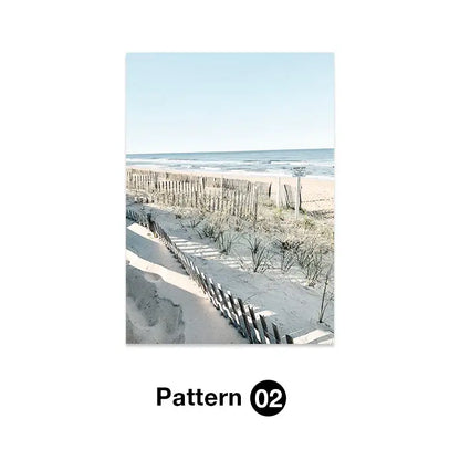 Coastal pastel shell wall art for living room decor