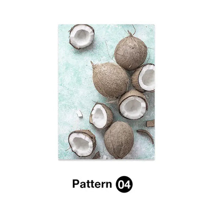 Coastal pastel shell wall art for living room decor