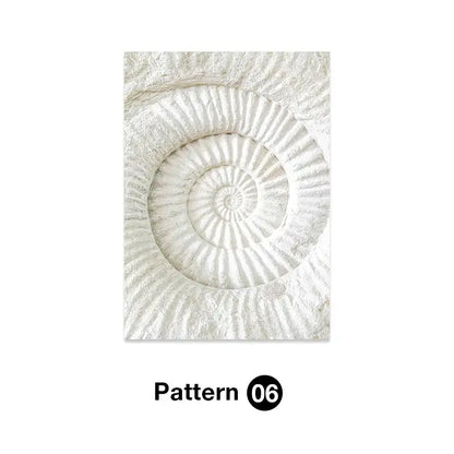 Coastal pastel shell wall art for living room decor