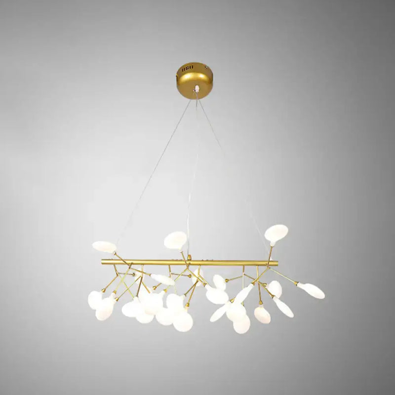 Modern gold linear firefly pendant lighting for living room