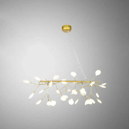 Modern gold linear firefly pendant lighting for living room