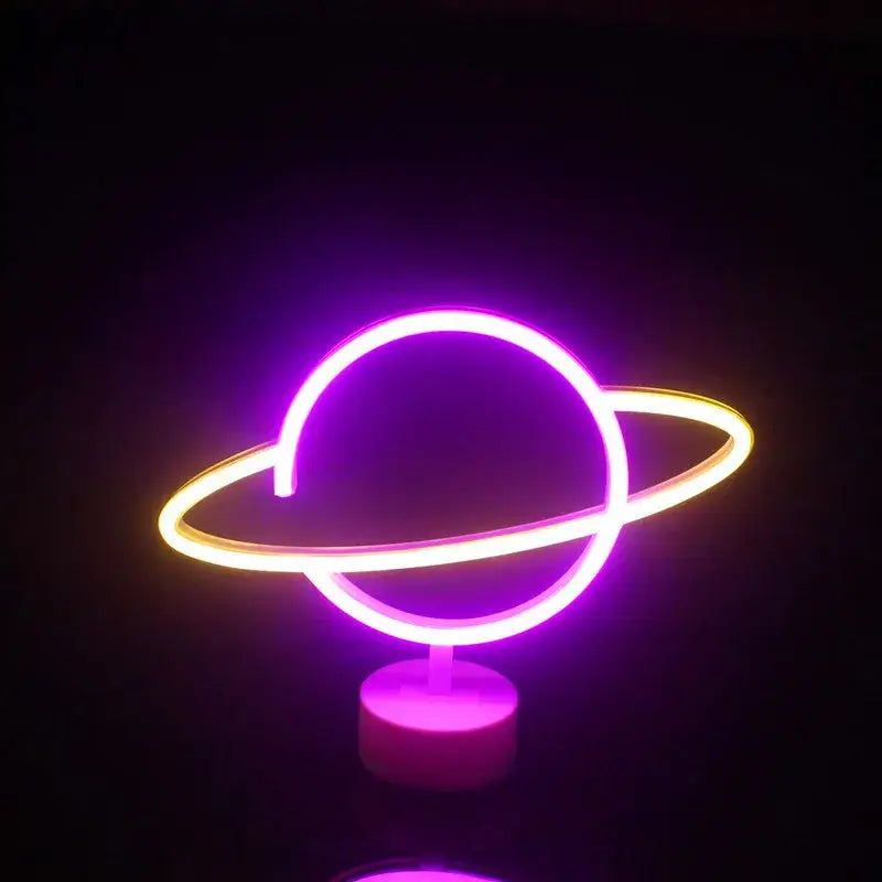 Colorful led neon sign shapes bedroom night light