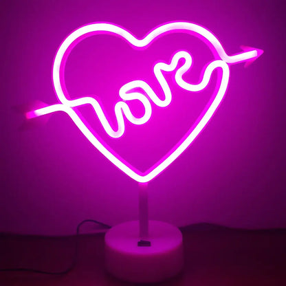 Colorful led neon sign shapes bedroom night light