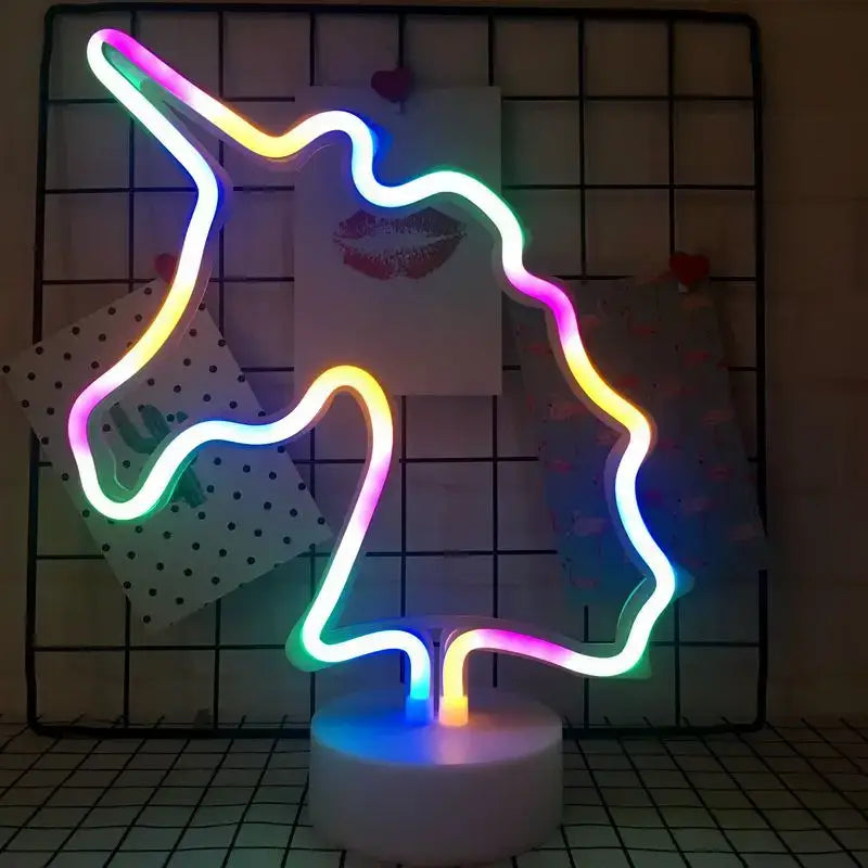 Colorful led neon sign shapes bedroom night light
