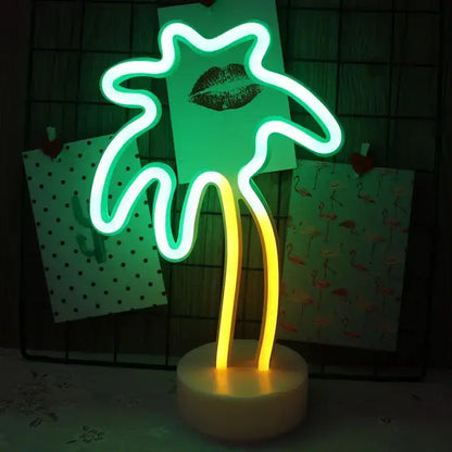 Colorful led neon sign shapes bedroom night light