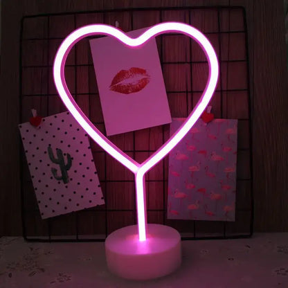 Colorful led neon sign shapes bedroom night light