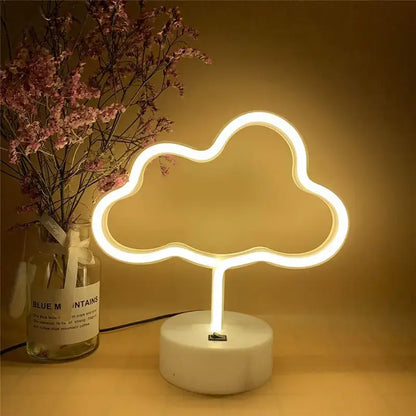 Colorful led neon sign shapes bedroom night light