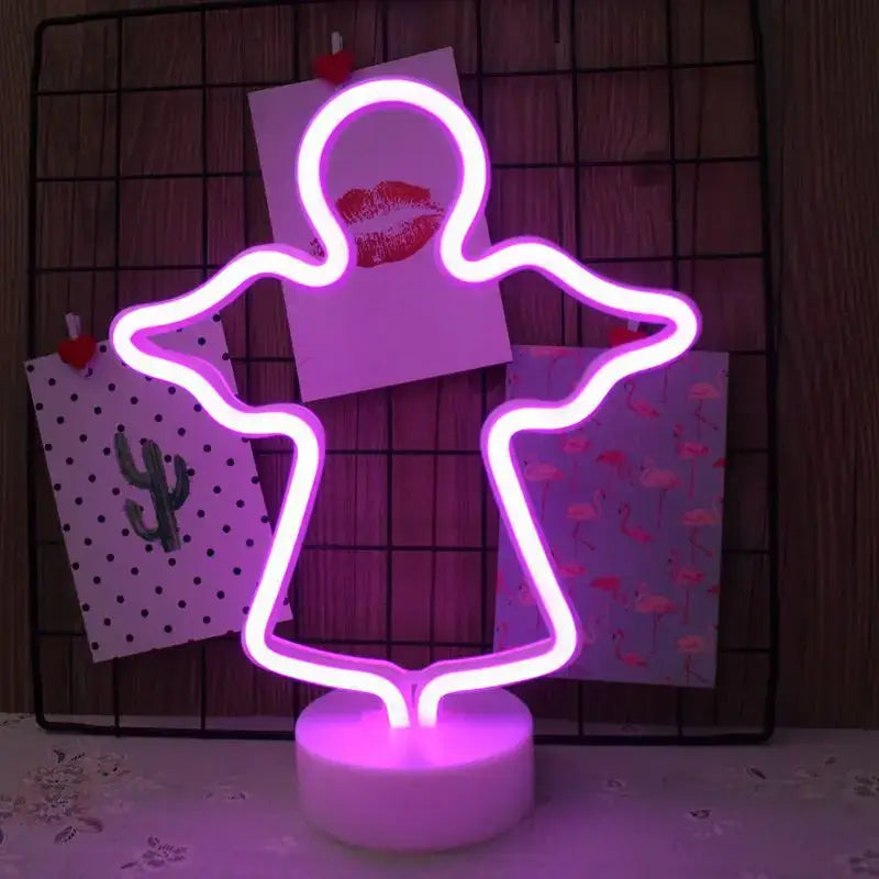 Colorful led neon sign shapes bedroom night light