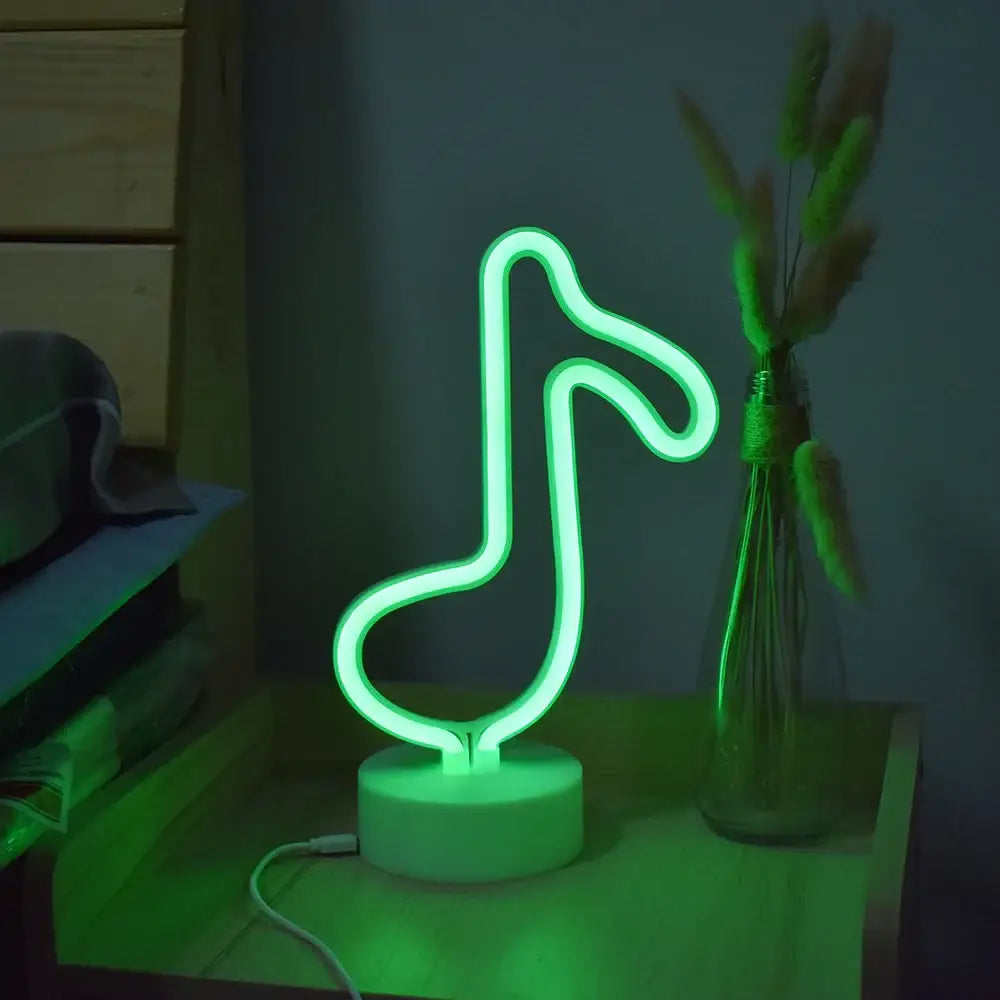 Colorful led neon sign shapes bedroom night light