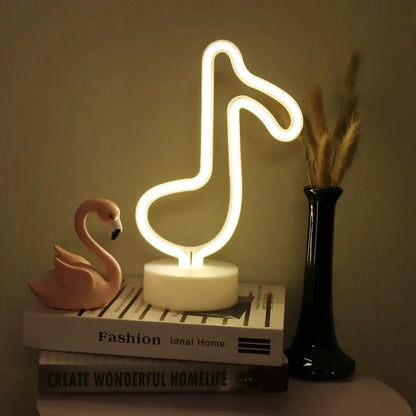 Colorful led neon sign shapes bedroom night light