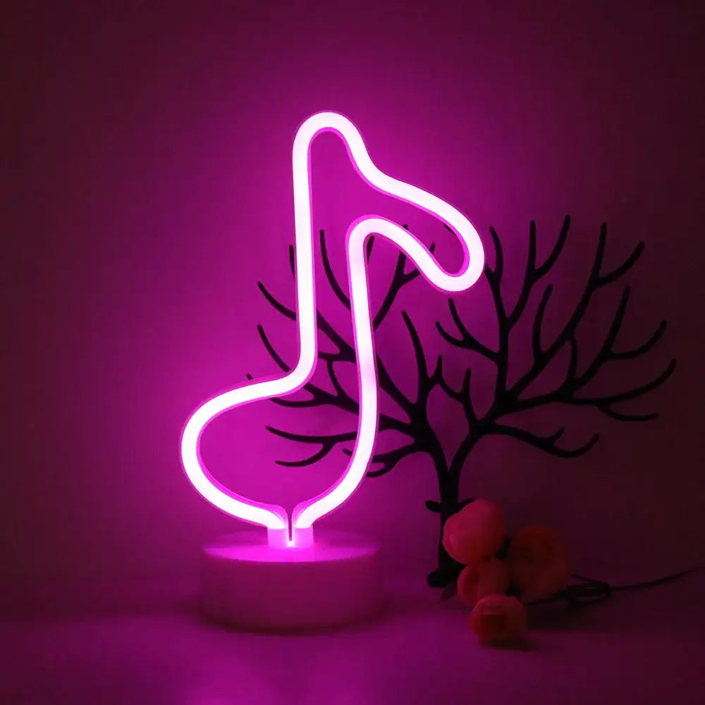 Colorful led neon sign shapes bedroom night light