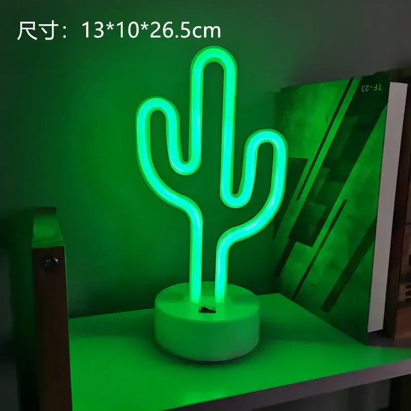 Colorful led neon sign shapes bedroom night light