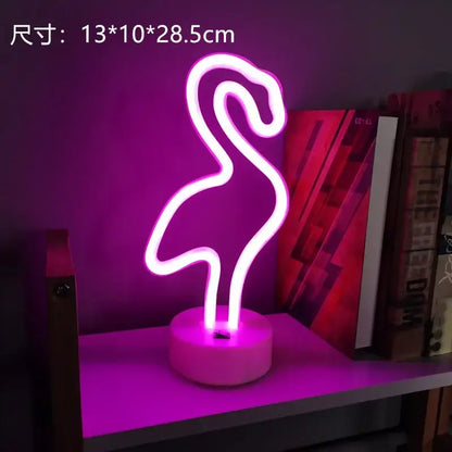 Colorful led neon sign shapes bedroom night light