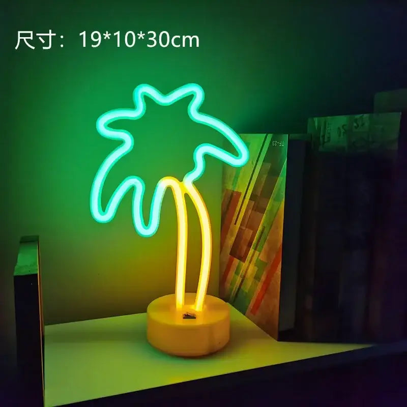 Colorful led neon sign shapes bedroom night light