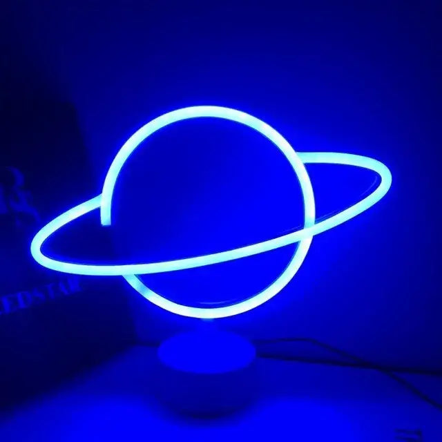 Colorful led neon sign shapes bedroom night light