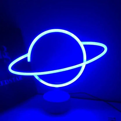 Colorful led neon sign shapes bedroom night light