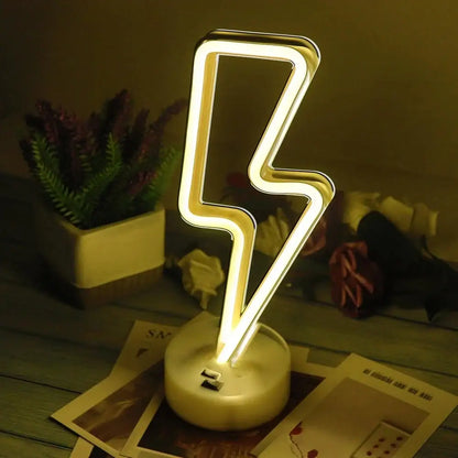 Colorful led neon sign shapes bedroom night light