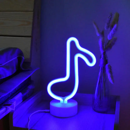 Colorful led neon sign shapes bedroom night light