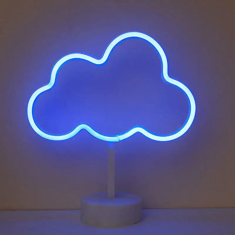 Colorful led neon sign shapes bedroom night light