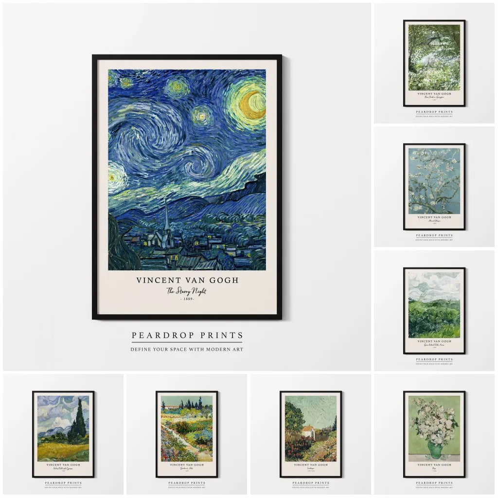 DecorBites™ Vincent Van Gogh Starry Night Canvas Prints