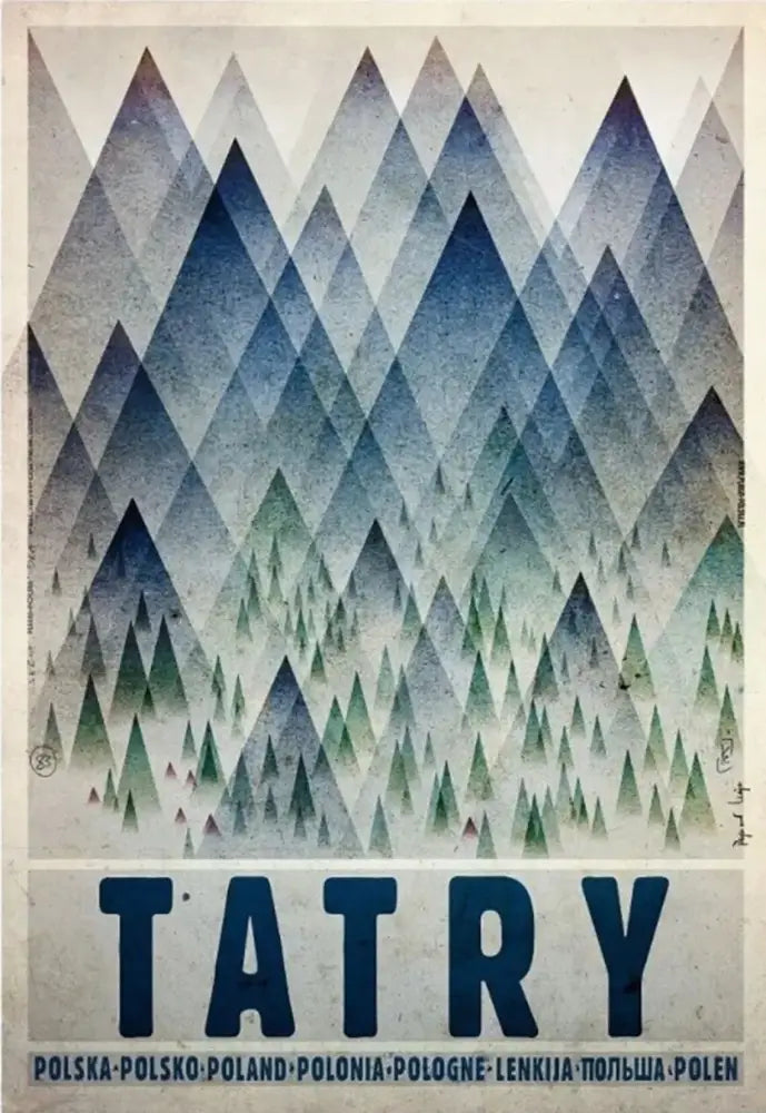 Vintage poland tatry mountain canvas wall art bedroom decor